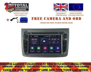 Alfa Romeo Mito Android Aftermarket head unit with DVD, Navi and Bluetooth with either 4 or 64GB RAM and  SH-MITO
