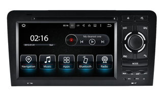 Audi A3 2003-12 system with DVD, GPS, Navi Android 10.0 DAB+ Radio, BlueTooth Carplay capabilities.