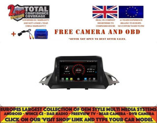 Picture of FORD KUGA C-MAX 2013-18 9" RADIO NAVI BT ANDROID 10.0 DAB+ FORD DKS9498