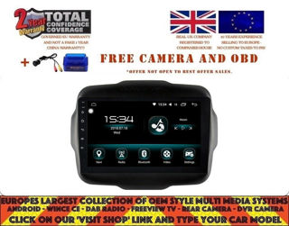 Picture of JEEP RENEGADE 2016-18 10.2" GPS NAVI CARPLAY ANDROID AUTO 11.0 DAB+ 8CORE DHG2831