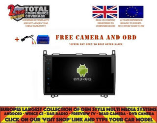 Picture of MERCEDES BENZ A B CLASS W169 W245 2004-2012 9" GPS NAVI ANDROID 10.0 DAB RBT5340