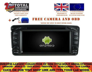 Picture of MERCEDES BENZ G SLK CLASS W170 DVD GPS NAVI BT ANDROID 12.0 DAB+ RBT5513