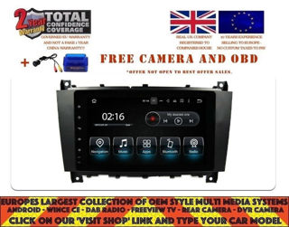 Picture of MERCEDES BENZ C CLASS W203 2004-07 8" DVD GPS NAVI ANDROID 13.0 4GB DAB 8031