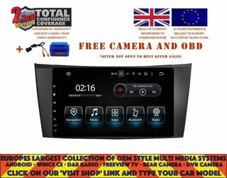 Picture of MERCEDES BENZ E CLS CLASS W211 W219 8" DVD NAVI ANDROID 13.0 DAB 8097A