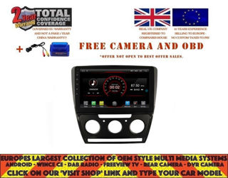Picture of SKODA OCTAVIA II A5 2009-2013 10.2" RADIO NAVI BT ANDROID 8.1 DAB+ DT9201B