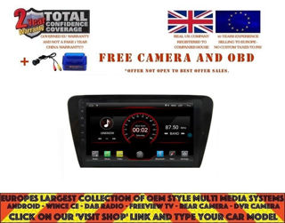 Picture of SKODA OCTAVIA III A7 2013-2018 10.2" RADIO NAVI BT ANDROID 8.1 DAB+ VW DT9200