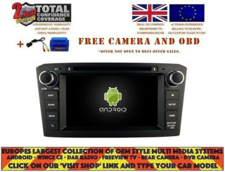 Picture of TOYOTA AVENSIS 2003-07 DVD NAVI ANDROID 12.0 DAB WIFI RBT5587 B