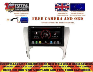 Picture of TOYOTA CAMRY 2012-14 10.2" RADIO NAVI BT ANDROID 8.1 DAB+ DT9127