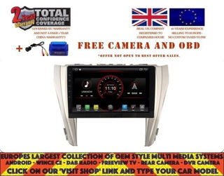 Picture of TOYOTA CAMRY 2015-17 10.2" RADIO NAVI BT ANDROID 8.1 DAB+ DT9125