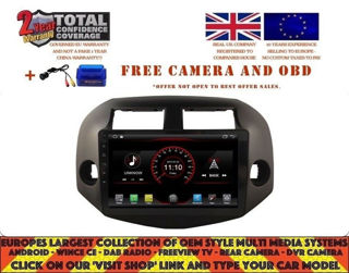 Picture of TOYOTA RAV4 2006-12 10.2" RADIO NAVI BT ANDROID 8.1 DAB+ DT9126A