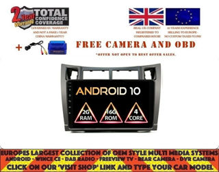 Picture of TOYOTA YARIS 2005-11 9" RADIO NAVI BT ANDROID 10.0 DAB+ DKS9111