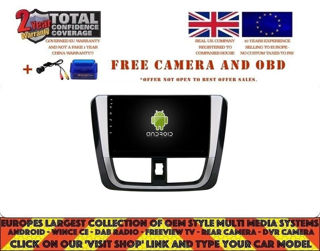 Picture of TOYOTA YARIS 2016-18 10.2" RADIO NAVI BT ANDROID 8.1 DAB+ DT9163
