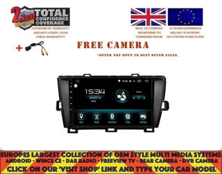 Picture of TOYOTA PRIUS 2009-15 9" NAVI CARPLAY ANDROID AUTO 11.0 DAB 8CORE DHG2154BR RHD