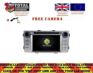 Picture of TOYOTA HILUX 2012-15 9" NAVI ANDROID 12.0 BT DAB+ 8CORE WIFI RBT5709S