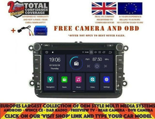 Picture of VW CADDY EOS JETTA 2005-15 8" NAVI BT ANDROID 12.0 DAB+ WIFI RBT5308