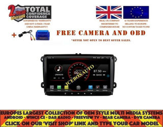 Picture of VW EOS CADDY JETTA 2005-15 9" NAVI BT WIFI ANDROID 11.0 CARPLAY K5339