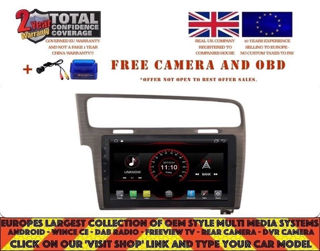 Picture of VW GOLF 7 VII 2013-18 10.2" RADIO GPS NAVI BT ANDROID 8.1 DAB+ CARPLAY WIFI DT9243G