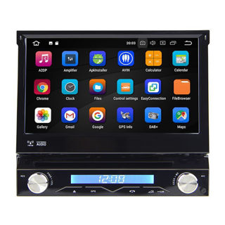 1 DIN  Universal Android aftermarket head unit with cables, and support from Iceboxauto.