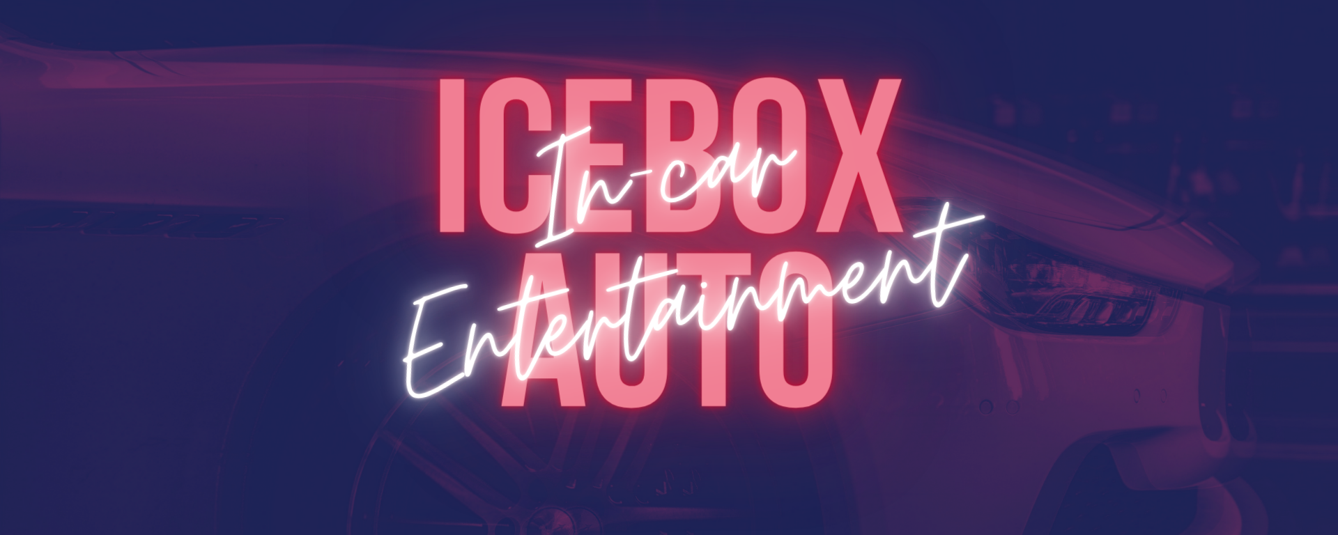 Iceboxauto Home Page neon banner image