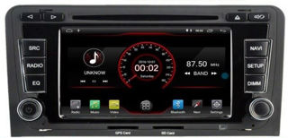 Audi A3, S3, RS3, 2003-12 GPS,WiFi, Blue Tooth, Android 11.0 with DAB+ CarPlay and WiFi functionality. OEM-style radio.