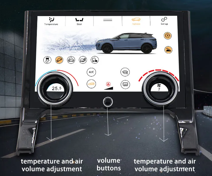 Range Rover Evoque LCD Digital AC Panel @ IBA