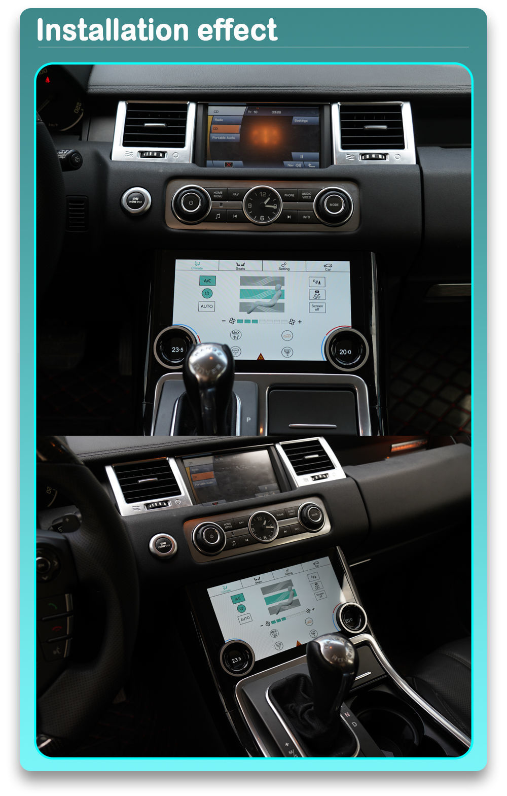 Range Rover Sport LCD Digital AC Panel @ IBA