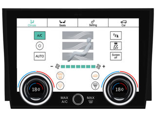 LCD DIGITAL AIR CONDITIONING AC PANEL FOR LAND ROVER DISCOVERY SPORT 2020-22 AC2018