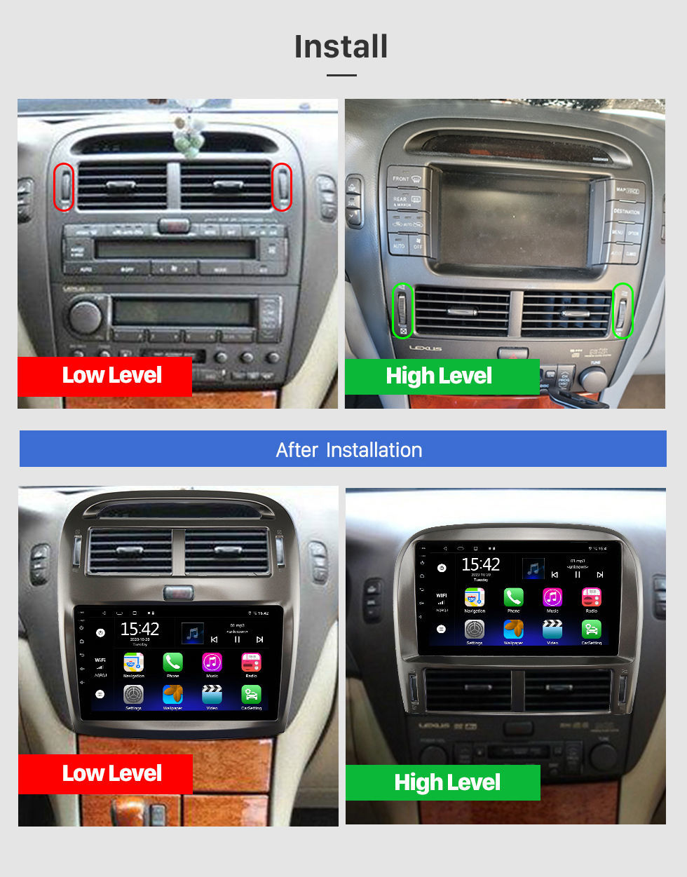 Iceboxauto > LEXUS LS430 > Tesla Style Infotainment systems.