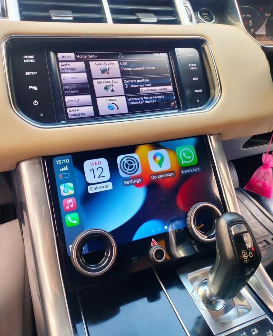 Range Rover Sport LCD Digital AC CarPlay Android Auto Panel @ IBA