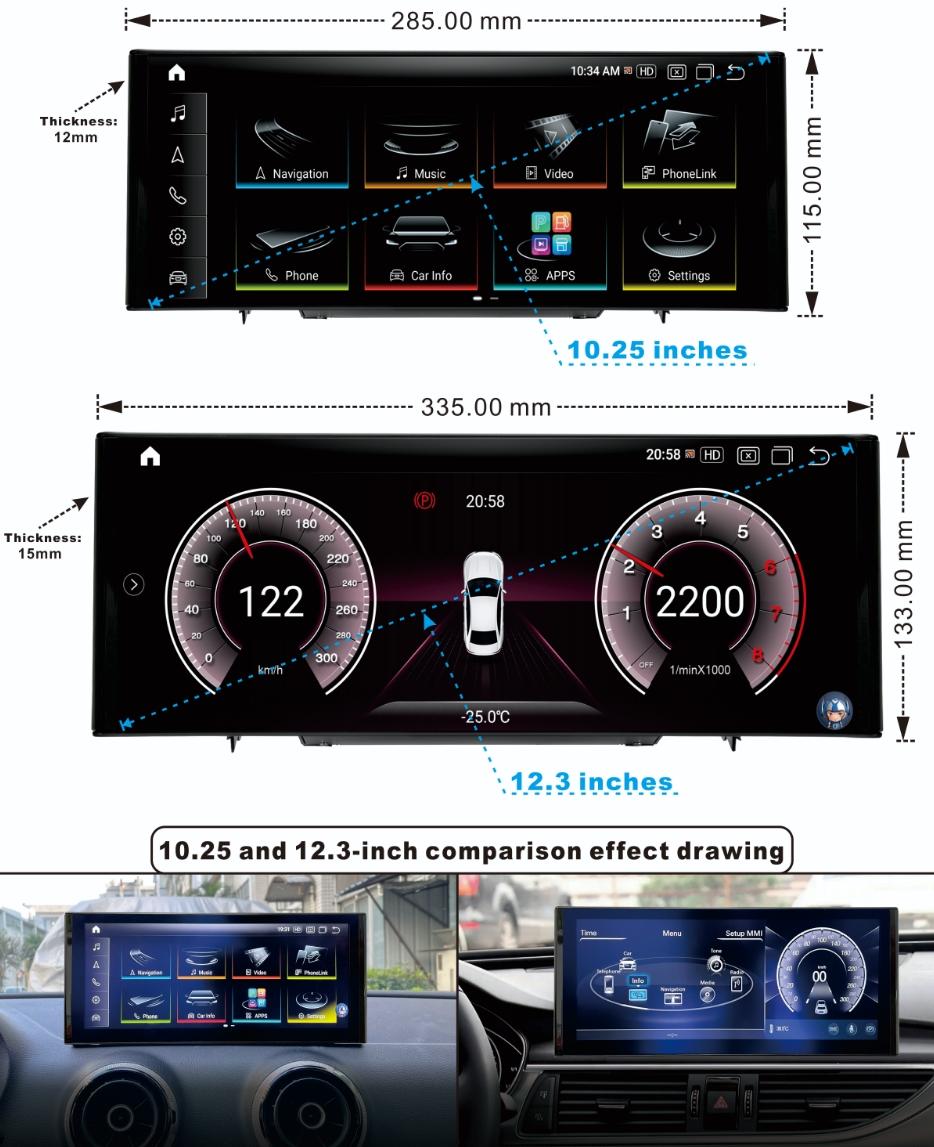 Iceboxauto: A6 A7 2012-2018, GPS, Android carplay systems.