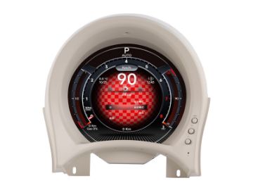 Picture of FIAT 500 2007-24 7" DIGITAL COCKPIT DASHBOARD SPEEDOMETER CLUSTER DISPLAY CARPLAY ANDROID AUTO YB3050